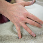 Jessica Thorn at work in her studio 2018
